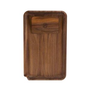 Marley Natural Walnut Rolling Tray, Small 9