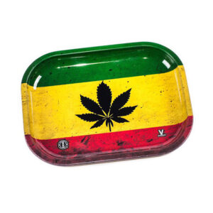 V-Syndicate Rasta Leaf Metal Rolling Tray - Small